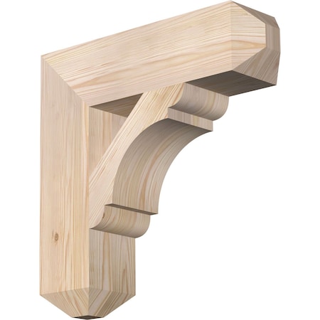 Ekena Millwork Olympic Craftsman Smooth Bracket, Douglas Fir, 5 1/2"W x 22"D x 22"H BKT06X22X22OLY04SDF